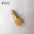 NPT 1 / 4F EUA Milton Tipo Plug Brass Fitting / Air Compressor Quick Connector